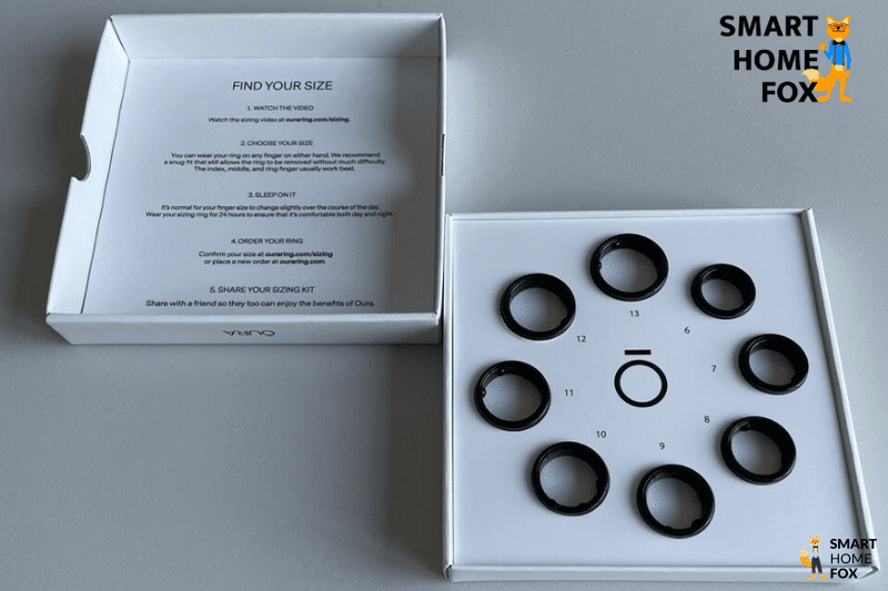 kit de dimensionnement bague Oura